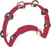 Rhythm Tech Half Moon Style Single Tambourine - Red