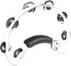 Rhythm Tech Half Moon Style Single Tambourine - White