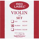 Super Sensitive Red Label Violin String Set